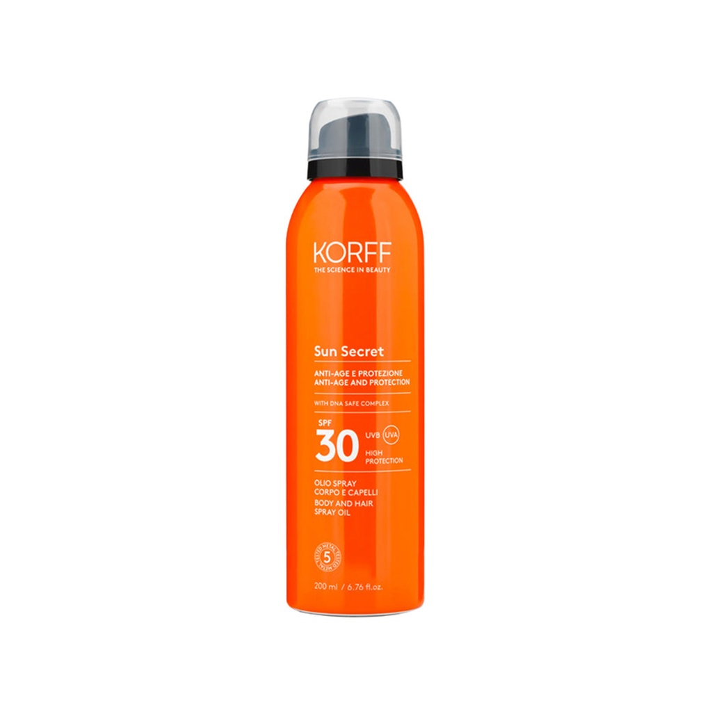 Korff      Sun Secret Body and Hair Spray Oil (SPF 30)