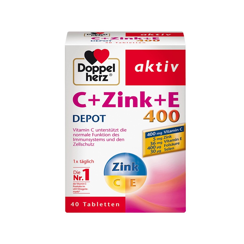 DoppelHerz      Vitamin C + Zink + E 400 Depot