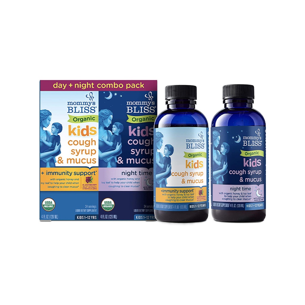 Mommy’s Bliss      Kids Cough Syrup Day + Night Combo Pack