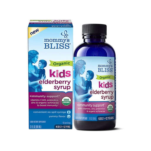 Mommy’s Bliss      Organic Kids Elderberry Syrup (1-12 vjeç)