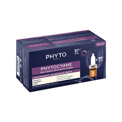 Phyto      Phytocyane Progressiv, ampula kundër rënies progresive të flokëve tek femrat