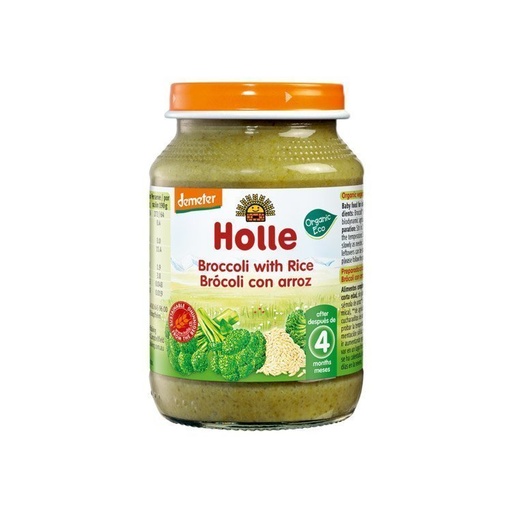 Holle      Pure me brokoli dhe oriz (4m+)