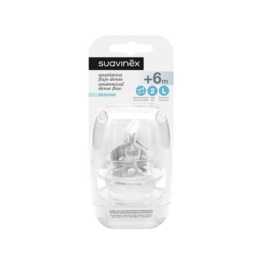 Suavinex      Kokë biberoni Anatomike (6m+)