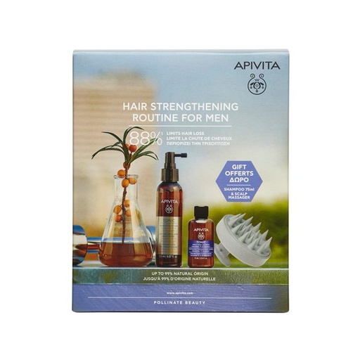 Apivita      Hair Strengthening Routine for Men