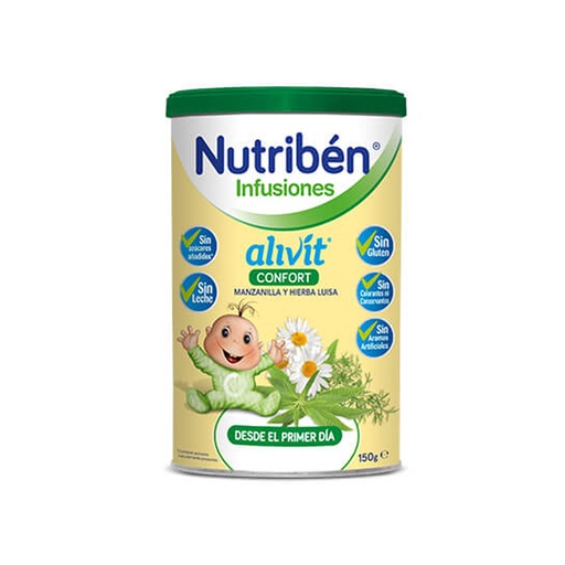 Nutriben      Alivit Confort, çaj për lehtësimin e gazrave