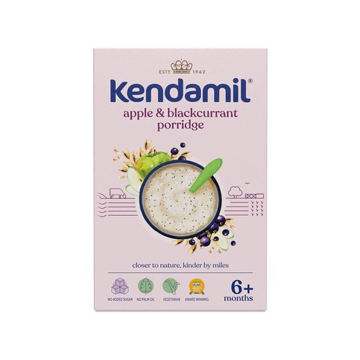 Kendamil      Apple and Blackcurrant Porridge (6m+)