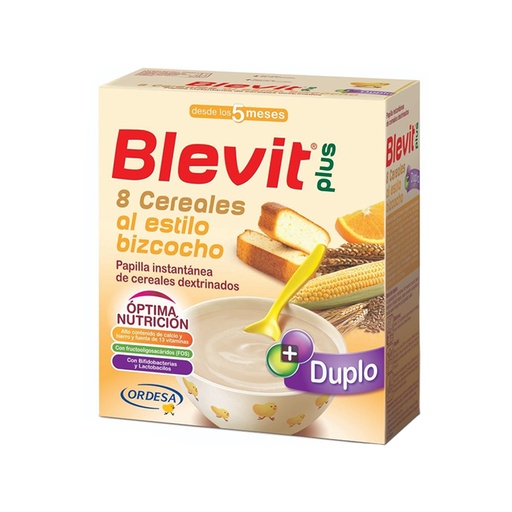 Blevit plus      Duplo 8 Biscuit-style Cereals (5m+)